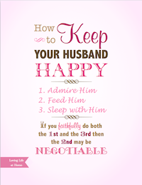 How to Keep Your Husband Happy - Pink